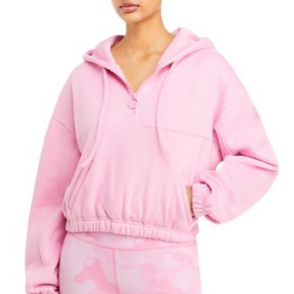 ALO Yoga Sweaters - ALO Yoga Pink Ombre Half-Zip Pullover NWT